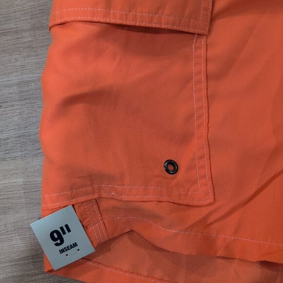 George At The Knee Swim Trunks Orange 2XL (44-46) New W Tags - Picture 2 of 5